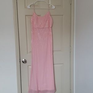 Long Peach maxi dress